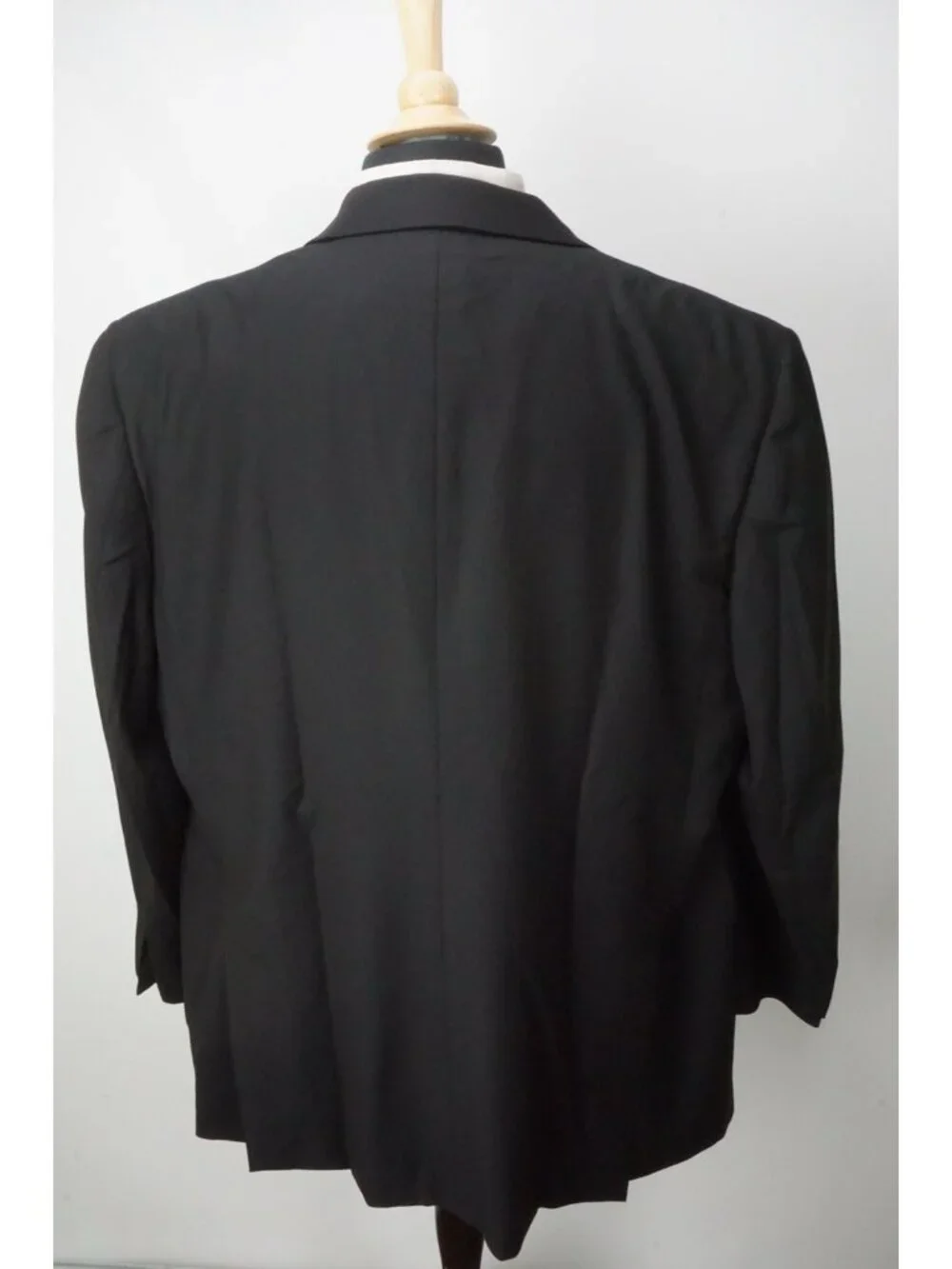 Burberry London Solid Black Wool 2 Pc Suit Jacket Pants Sz 50R BRAND NEW